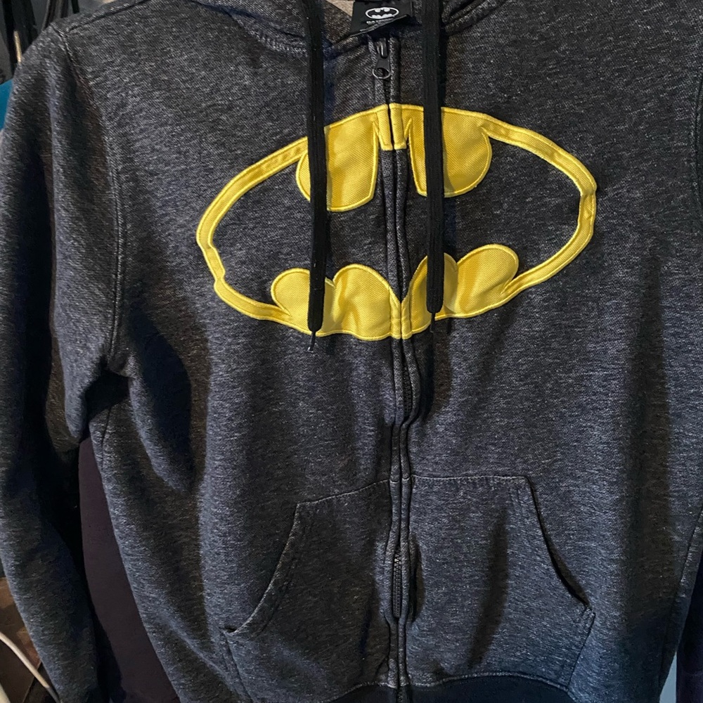 Batman Gray and Black Hoodie